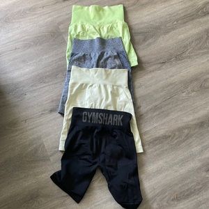 Gymshark bundle of four biker shorts